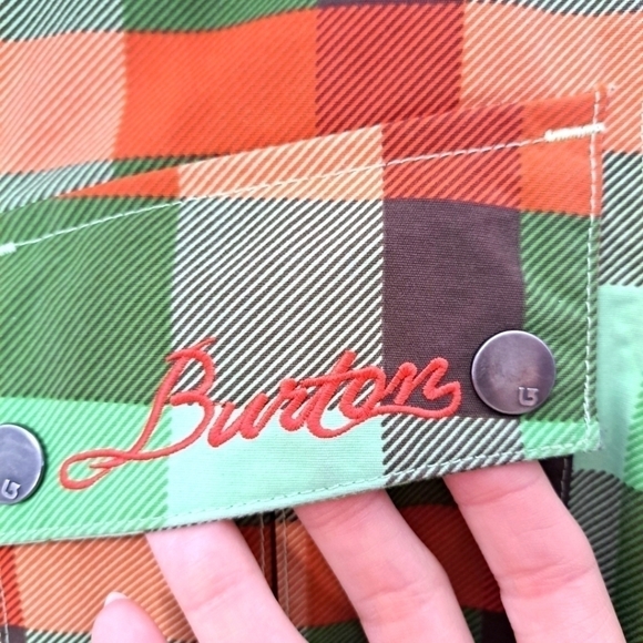 Burton 3/2 Geo snowboard coat gren plaid small - Picture 4 of 7
